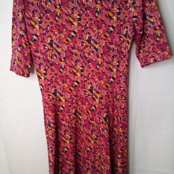 Lularoe Maxi Dress Women S Long Length Short Sleeve Pattern Colorful - Picture 13 of 16